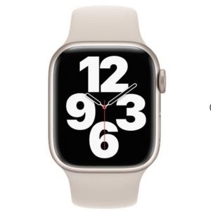 Apple Watch grey silicone wristband